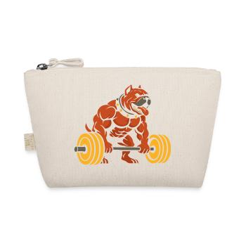 Conception d’haltérophilie bouledogue musclé - Trousse biologique - nature - Devant