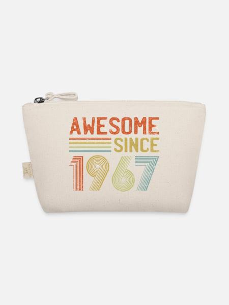 Retro 1967 Celebration Design - Organic Pouch - nature