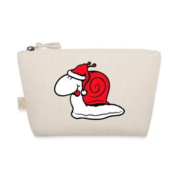 Escargot Père Noël Noël Chapeau Cadeau - Trousse biologique - nature - Devant