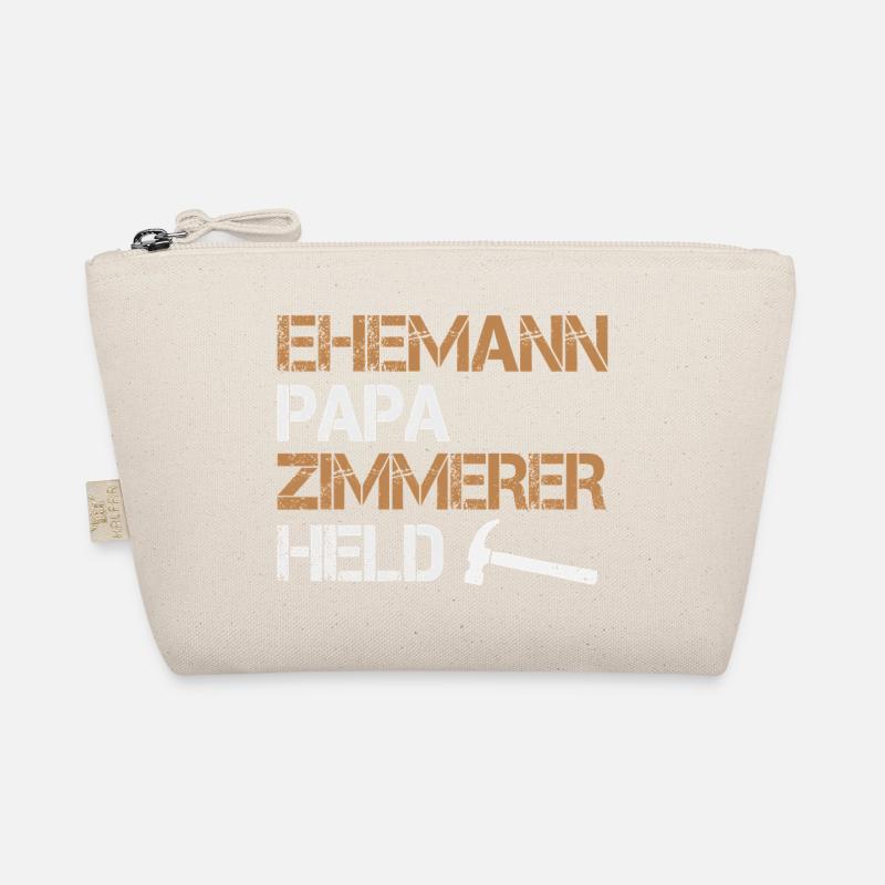 Ehemann Papa Zimmerer Held Zimmermann Handwerk Bio-Täschchen