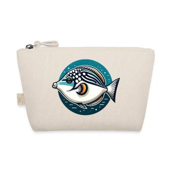 Tropical marine fish in retro look - Organic Pouch - nature - Front