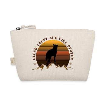Evening wolf on mountain backdrop - Organic Pouch - nature - Front