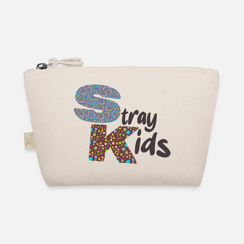 Stray children text Organic Pouch