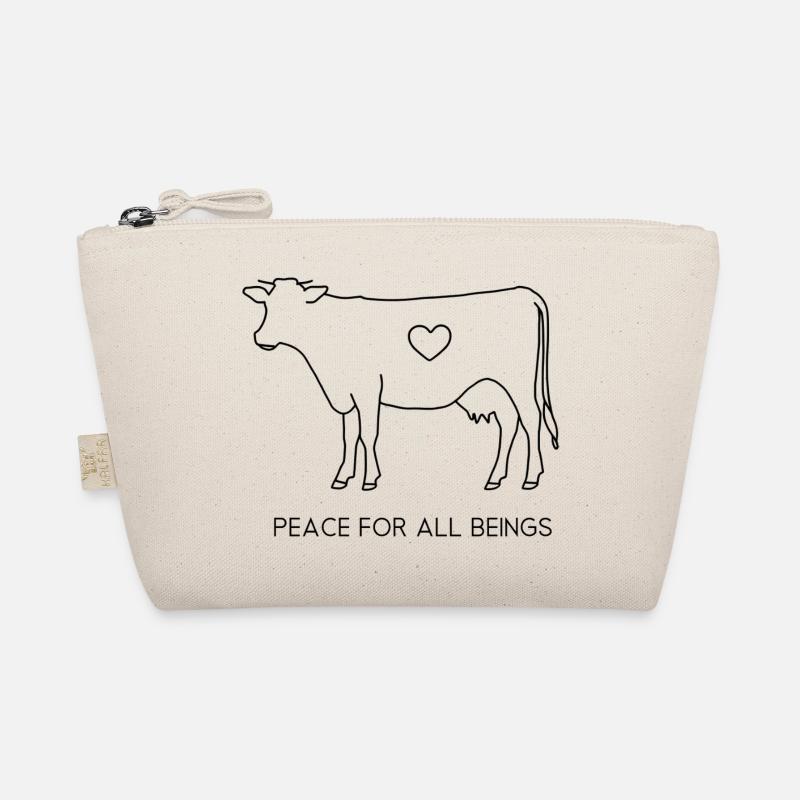 Peace for All Beings – Fine Line Cow Organic Pouch