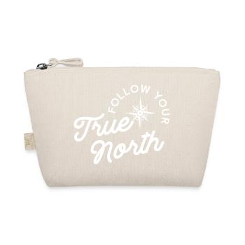 True North inspirierendes Zitat-Design - Bio-Täschchen - Natur - Vorne