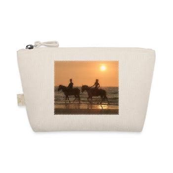 Cavalier au coucher du soleil sur la plage - Trousse biologique - nature - Devant