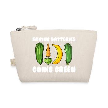 Save batteries Become environmentally friendly Cheeky Fr - Organic Pouch - nature - Front