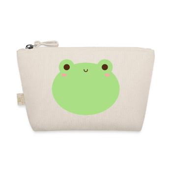 Adorable Kawaii Frog Character Design - Organic Pouch - nature - Front