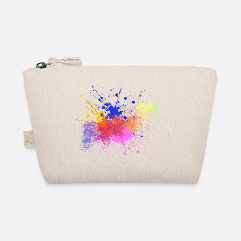 Éclaboussures de peinture colorée Art Design Trousse biologique