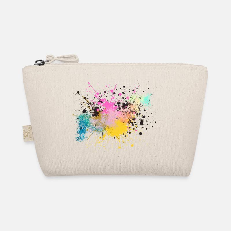 Colorful Paint Splash Design Organic Pouch