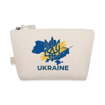 Trident Wave Ukraine Logo Print - Organic Pouch - nature - Front