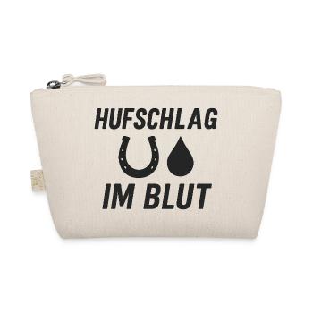 Hoof Beat in the Blood, Horse, Equestrian Sport - Organic Pouch - nature - Front