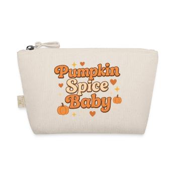 Pumpkin Spice Baby / Fall Design - Organic Pouch - nature - Front