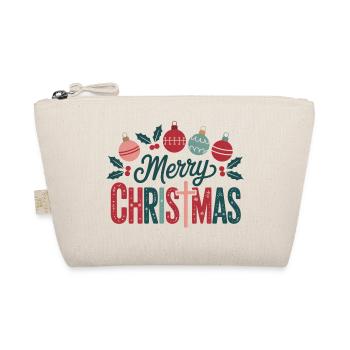 Merry Christmas Ornament Graphics - Organic Pouch - nature - Front