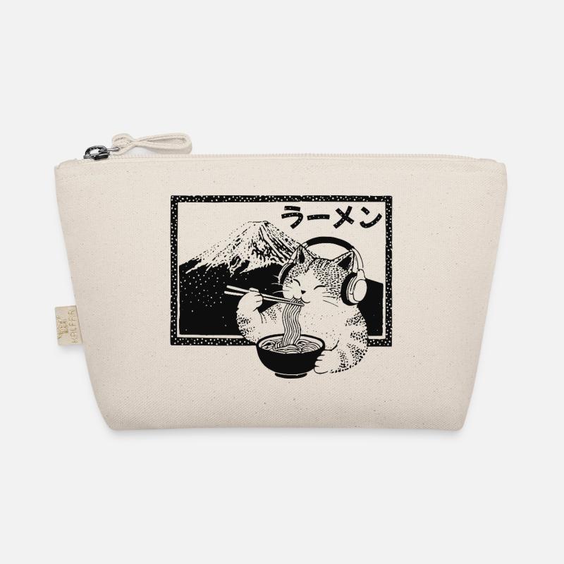 Ramen Kitten Mount Fuji Bio-Täschchen