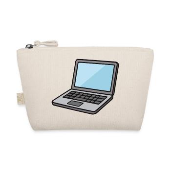 Illustration d’ordinateur portable bleu - Trousse biologique - nature - Devant