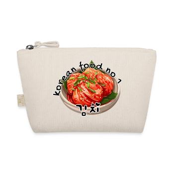 Kimchi – Korean Food No.1 Design - Organic Pouch - nature - Front