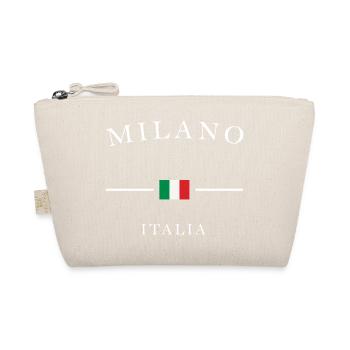 Milano Italia Noir Flag Print - Organic Pouch - nature - Front