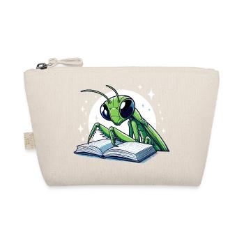 Reading grasshopper in the star book - Organic Pouch - nature - Front