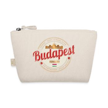 Budapest Design Ungarn Vintage Parlament Souvenir - Bio-Täschchen - Natur - Vorne