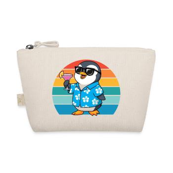 Retro Pinguine Sonnenbrille Cooler Pinguin - Bio-Täschchen - Natur - Vorne