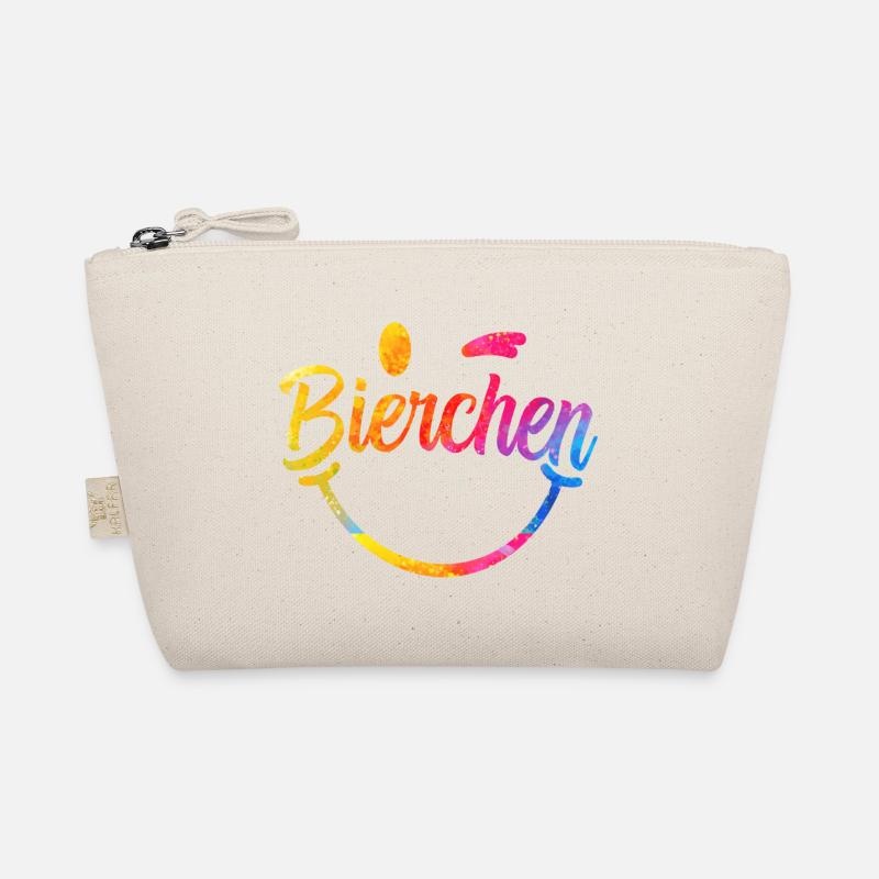 Bierchen Regenbogen Schriftzug Bio-Täschchen