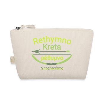 Rethymno Kreta mit pfeil und Bogen Trendy cool - Bio-Täschchen - Natur - Vorne