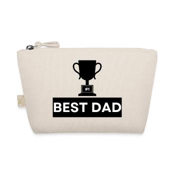 Number 1 Best Dad Bold Typography - Organic Pouch - nature - Front