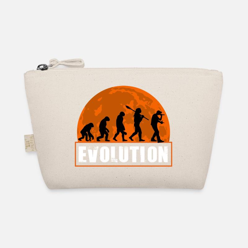 Funny Human Evolution Rapper Organic Pouch