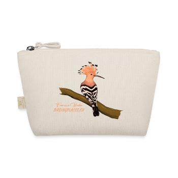 Huppe fasciée avec écusson en relief sur branche - Trousse biologique - nature - Devant