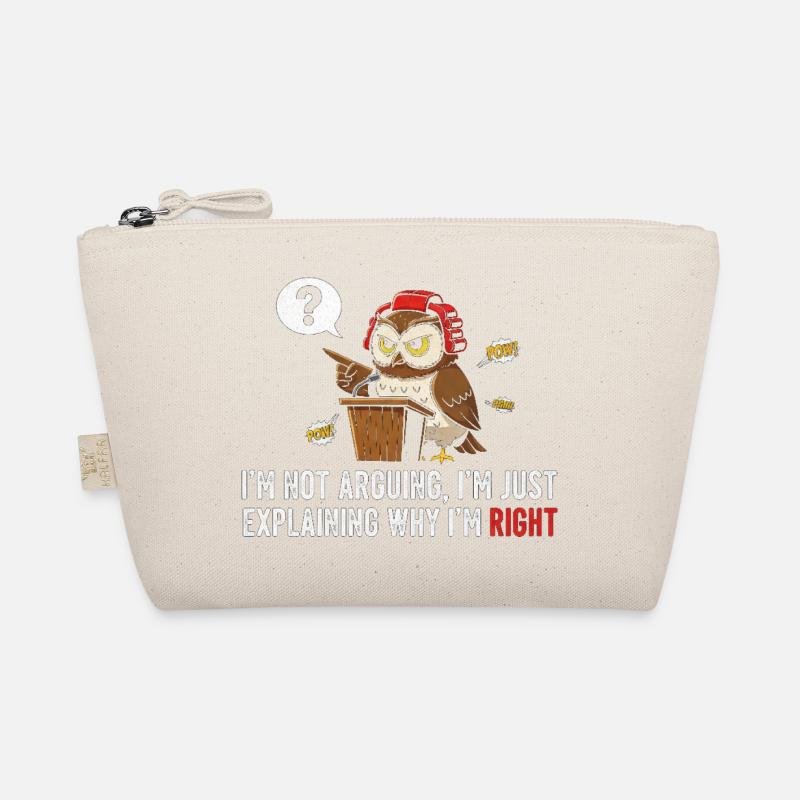 Owl Debater at Podium Organic Pouch