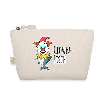 Ein lustiger Clown Fisch aus dem Zirkus im Meer - Bio-Täschchen - Natur - Vorne