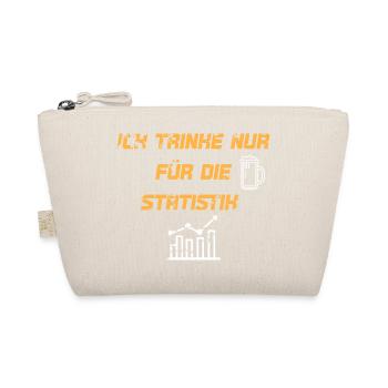 Ich trinke nur für die Statistik - Bio-Täschchen - Natur - Vorne