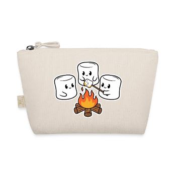 Kuschelige Marshmallows am Lagerfeuer - Bio-Täschchen - Natur - Vorne