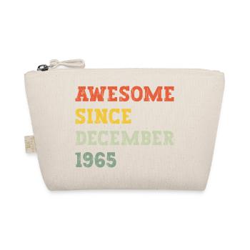 1965 December Birthday Gift - Organic Pouch - nature - Front