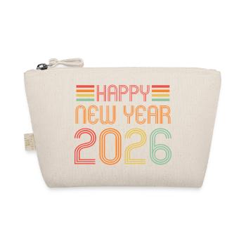 Vintage Happy New Year 2026 - Organic Pouch - nature - Front