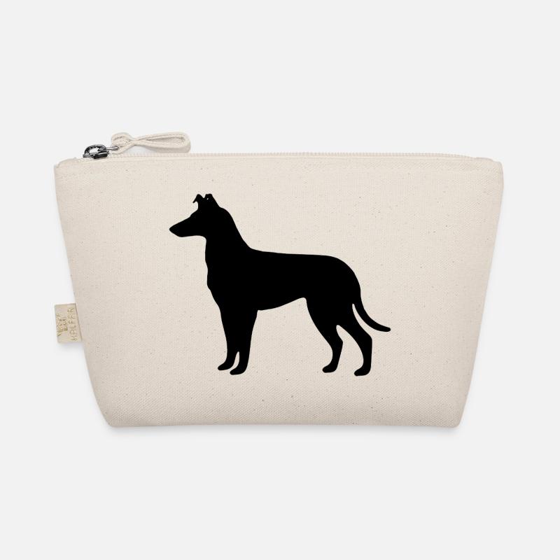 Collie_Schwarz - Bio-Täschchen - Natur