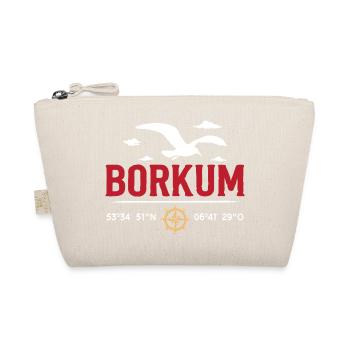 Nordsee Urlaub BORKUM INSEL Borkumer Lustiges - Bio-Täschchen - Natur - Vorne