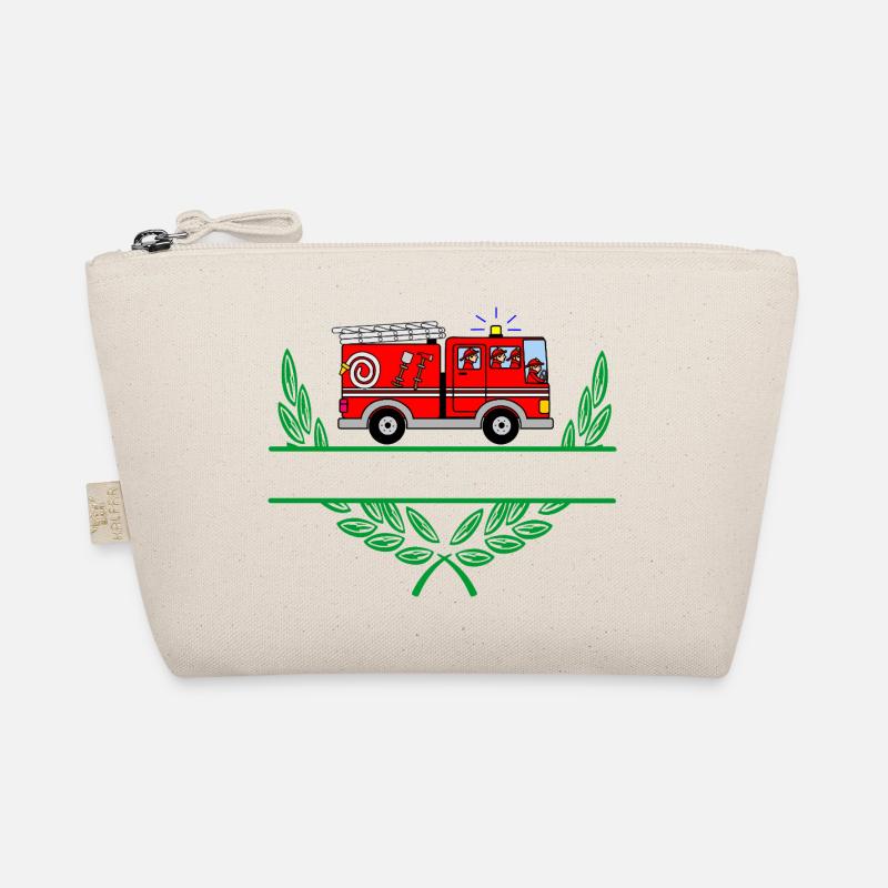 Fire Truck with Namespace Organic Pouch