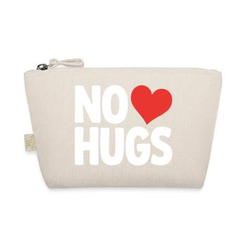 No Hugs Bitte Abstand Halten Umarmung Anti Social - Bio-Täschchen - Natur - Vorne