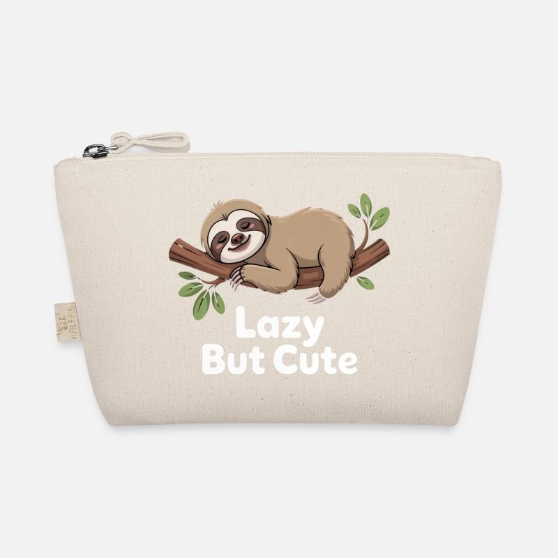 Lazy But Cute – Kawaii Faultier - Bio-Täschchen - Natur
