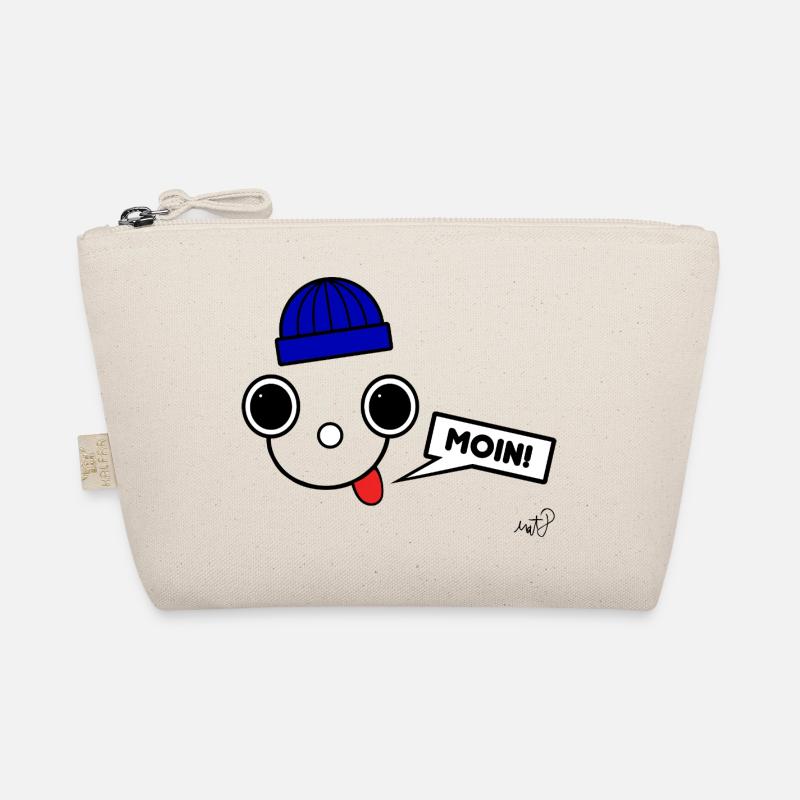 Koppie Moin mit Beanie - Bio-Täschchen - Natur