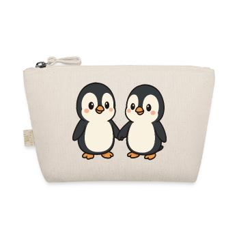 Two penguins holding hands - Organic Pouch - nature - Front