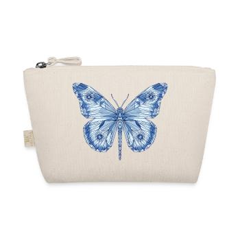 Papillon bleu géométrique - Trousse biologique - nature - Devant
