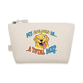 My Golden Is A Total Derp Funny Dog Face - Trousse biologique - nature - Devant
