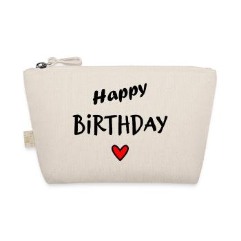HAPPY BIRTHDAY. COEUR. I LOVE YOU. LOVE. JE T'AIME - Trousse biologique - nature - Devant