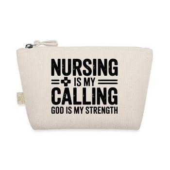 Les soins infirmiers sont ma vocation Dieu est ma force Soins - Trousse biologique - nature - Devant