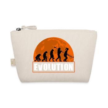 Field Hockey Evolution Female Player Hockey Girl - Organic Pouch - nature - Front