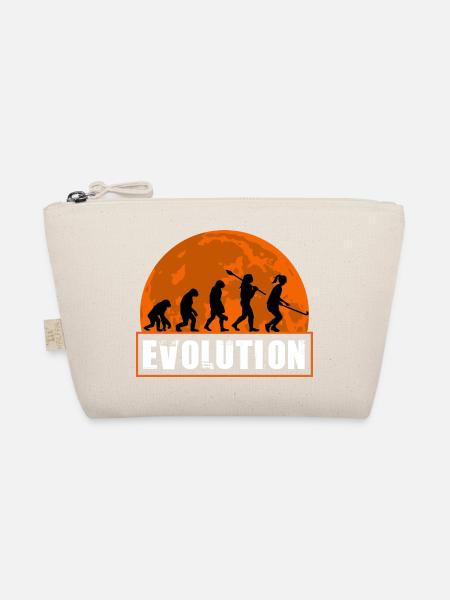 Feldhockey Evolution Spielerin Hockey Mädchen - Bio-Täschchen - Natur - Vorne