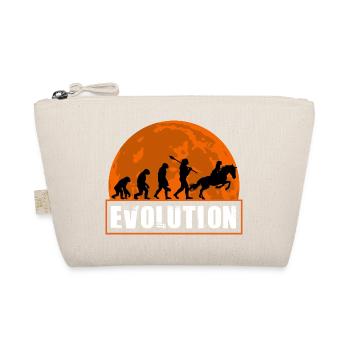 Horse Racing Evolution Equestrian Jockey Sunset - Organic Pouch - nature - Front